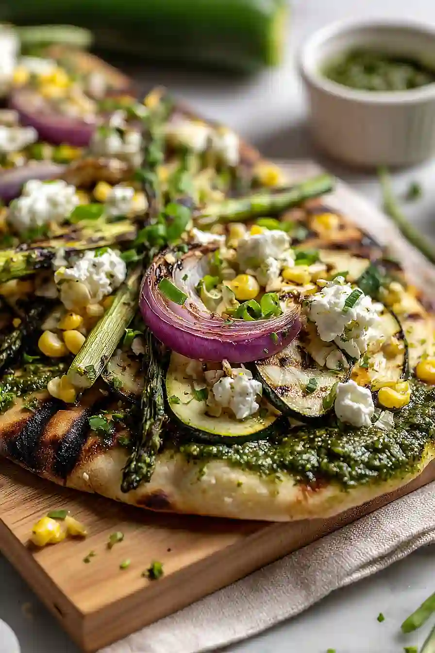 grilled vegetable flatbread