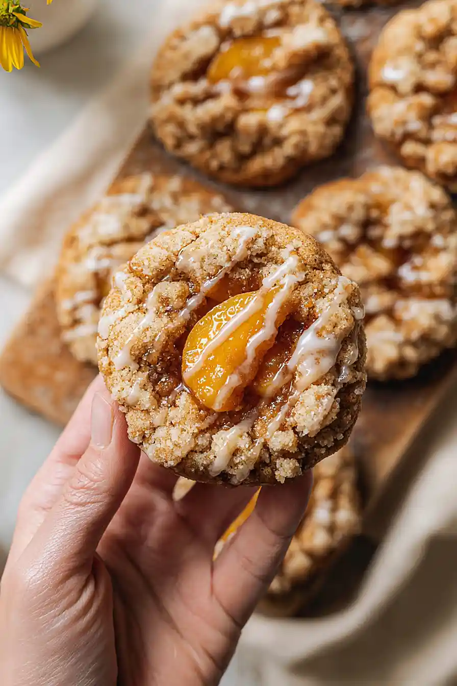 peach cobbler cookies