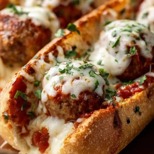 garlic bread meatball subs