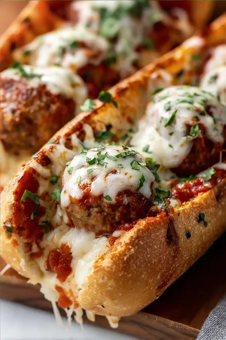 garlic bread meatball subs