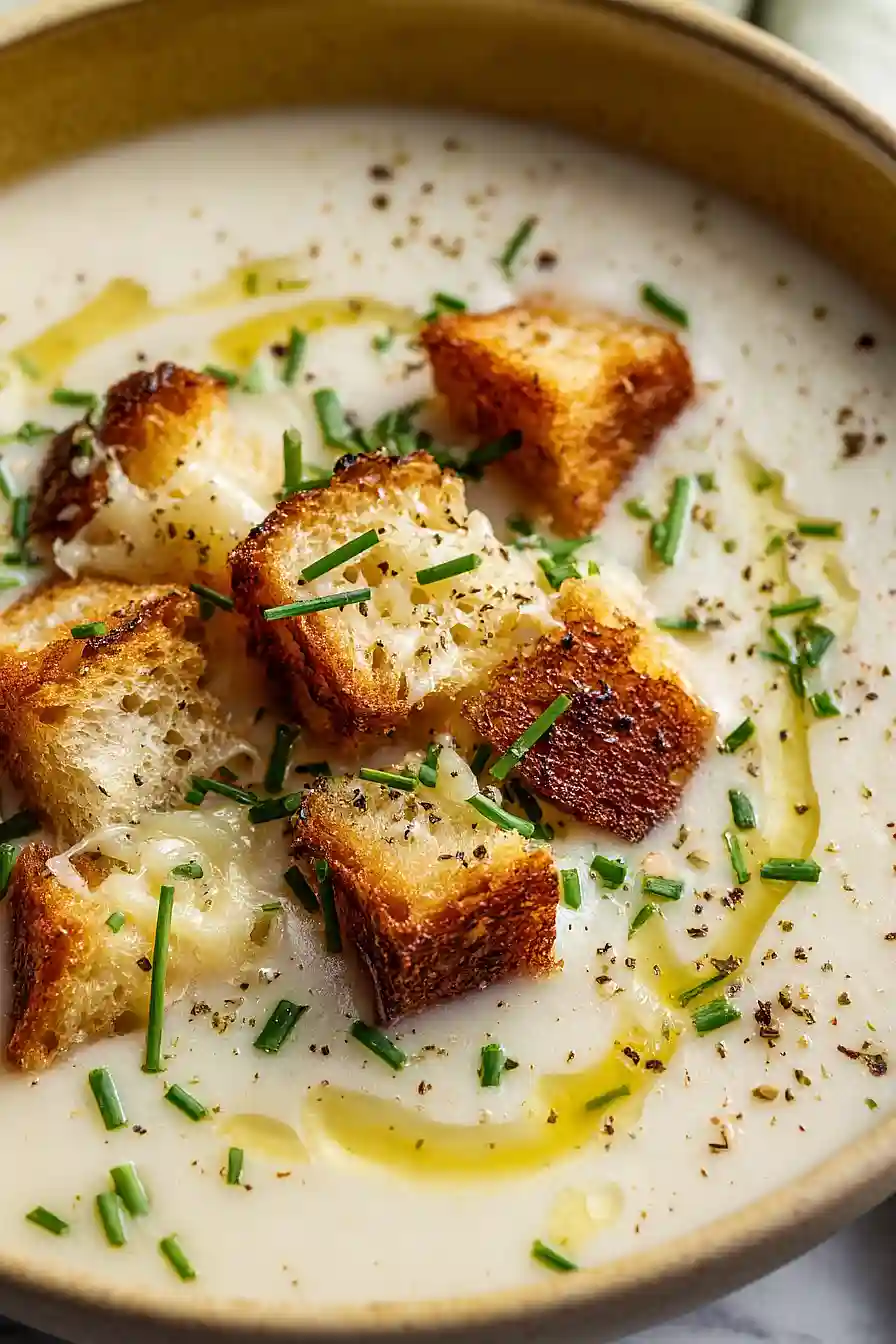 Roasted Garlic Potato Soup