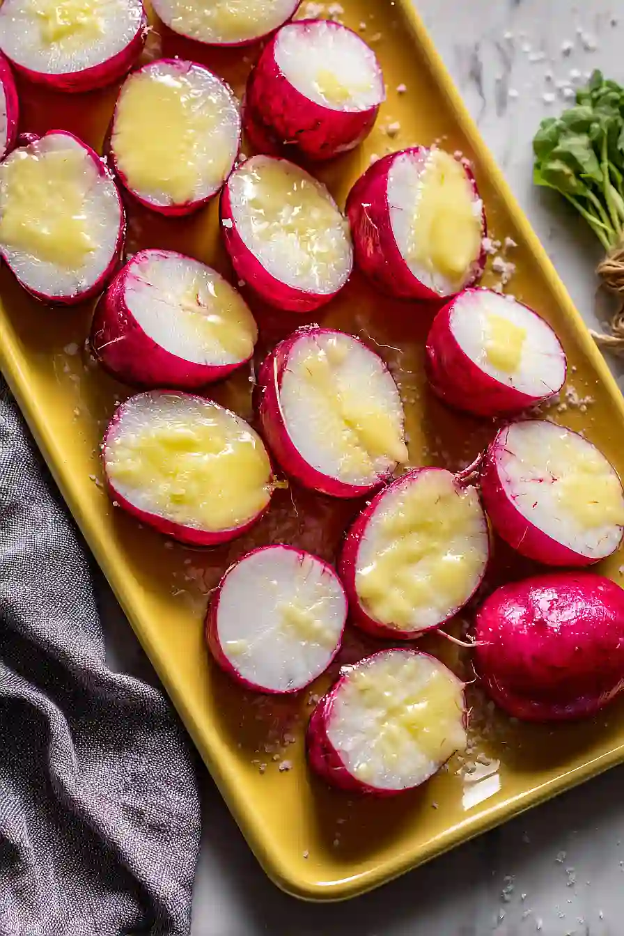 radish with butter and salt