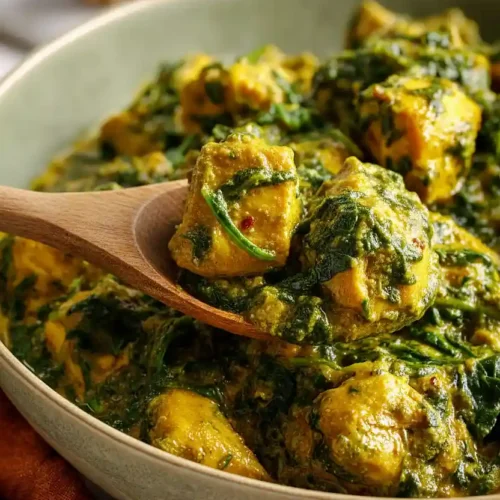 chicken and spinach curry