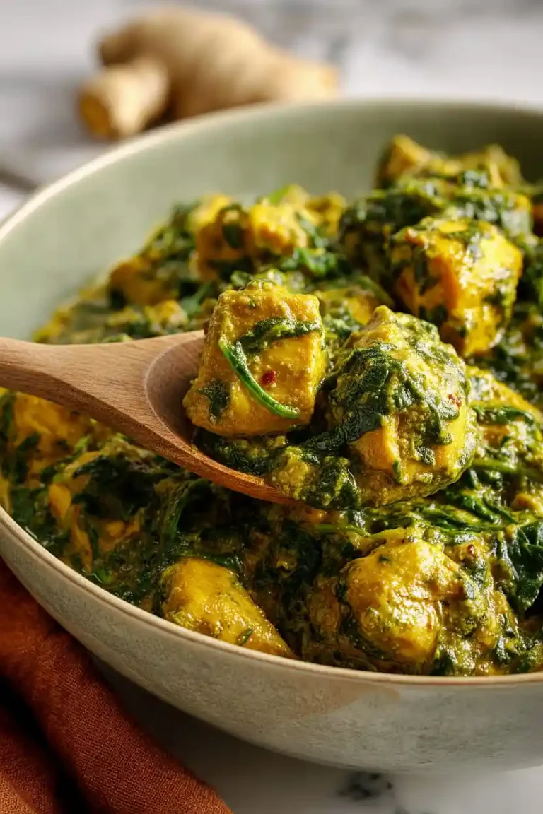 chicken and spinach curry