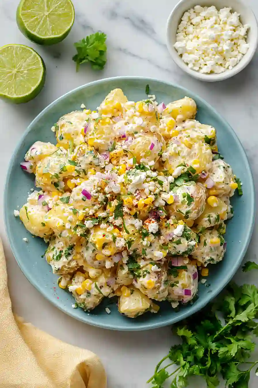 mexican street corn potato salad (no pasta)