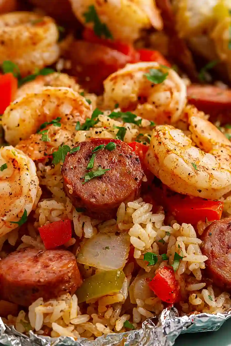 jambalaya foil packet