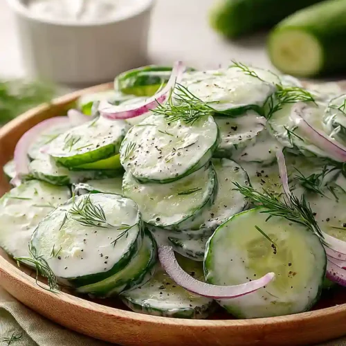 Creamy Dill Cucumber Salad