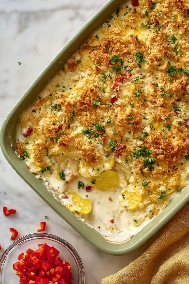 squash casserole with cream of chicken soup and ritz crackers