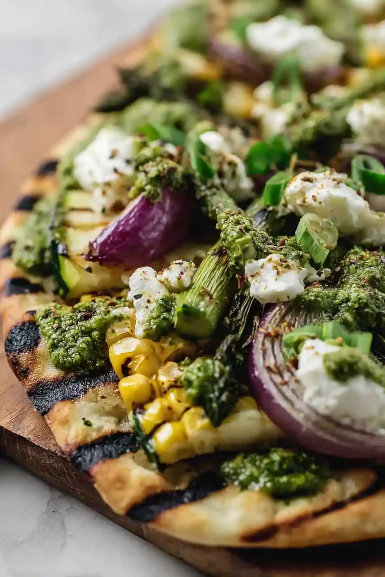 grilled vegetable flatbread