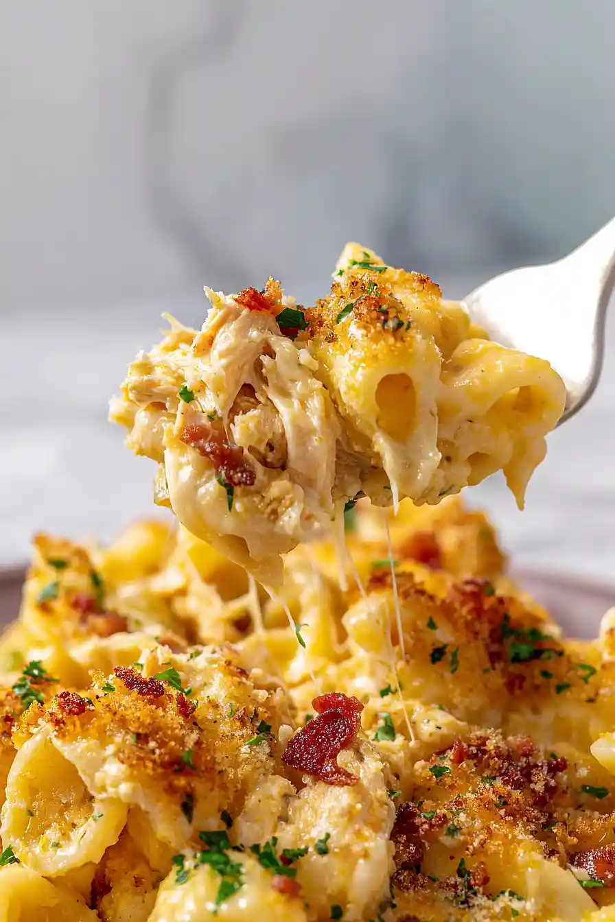 Crack Chicken Mac And Cheese