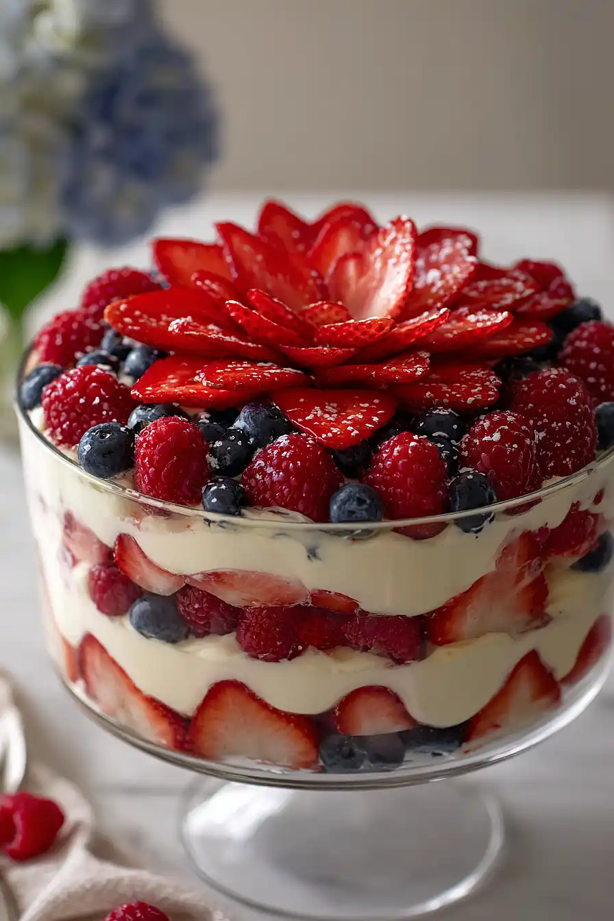 fresh berry trifle