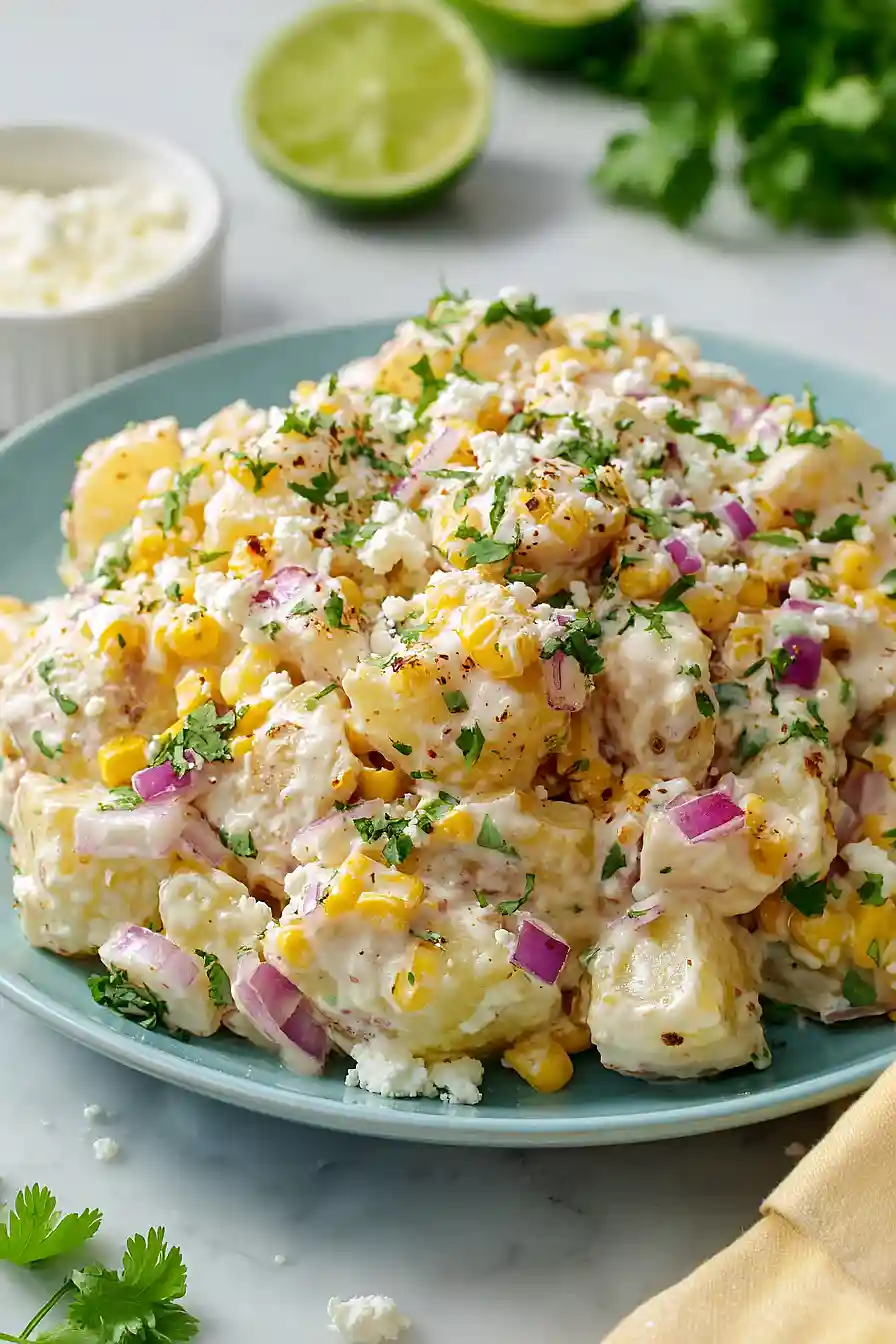 mexican street corn potato salad (no pasta)