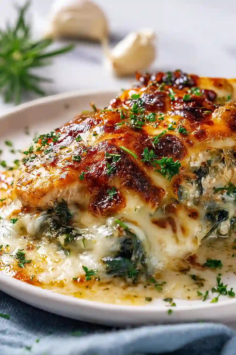 mozzarella and spinach chicken casserole