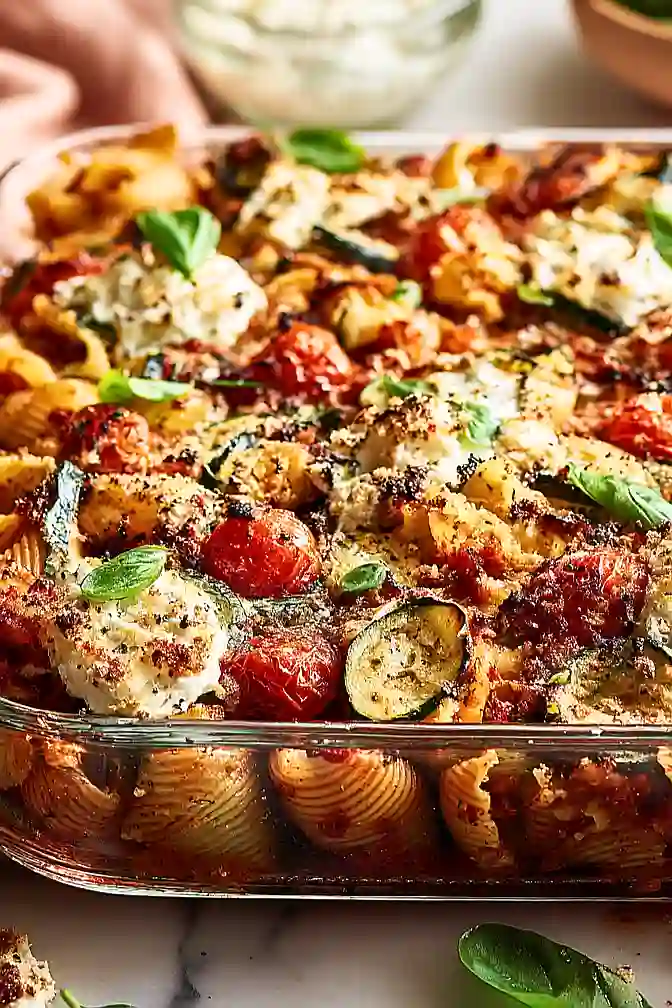 summer pasta bake