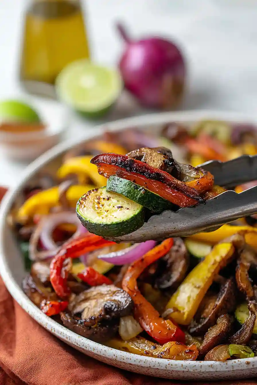 grilled vegetable fajitas