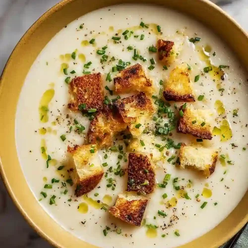 Roasted Garlic Potato Soup