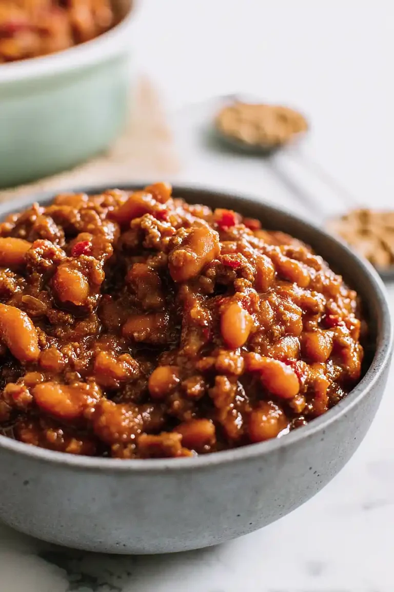 baked beans with ground turkey