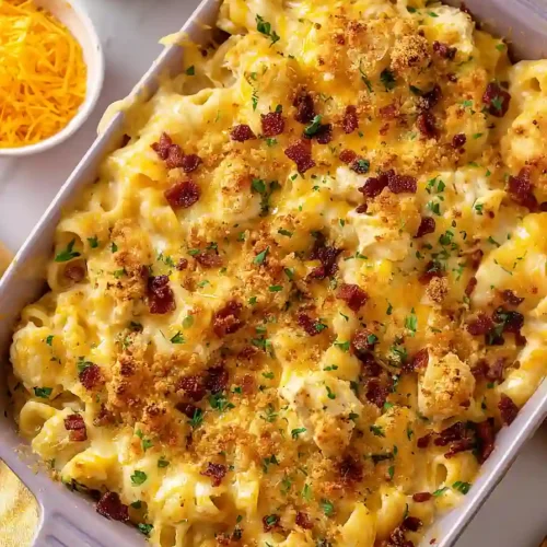 Crack Chicken Mac And Cheese