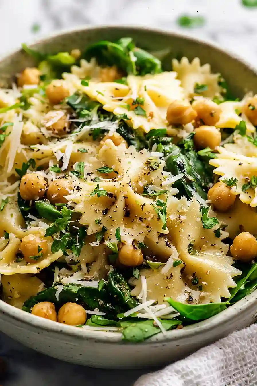 Lemon Chickpea Pasta Salad