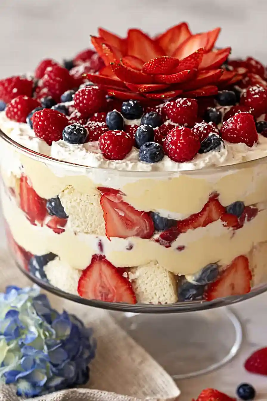 fresh berry trifle