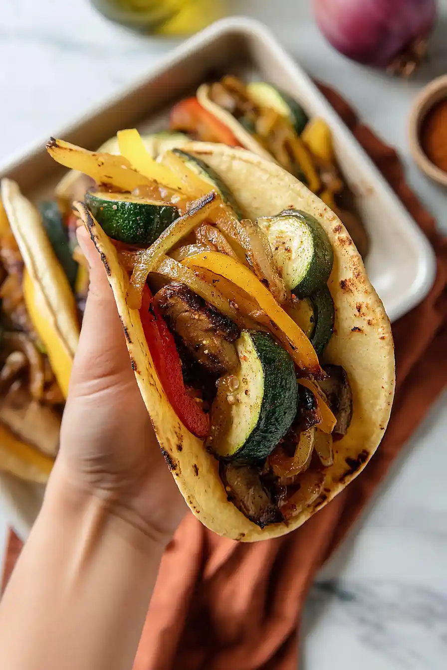 grilled vegetable fajitas