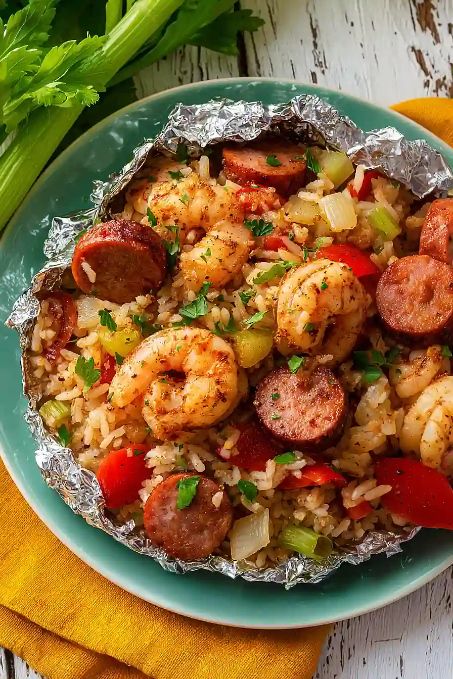 jambalaya foil packet