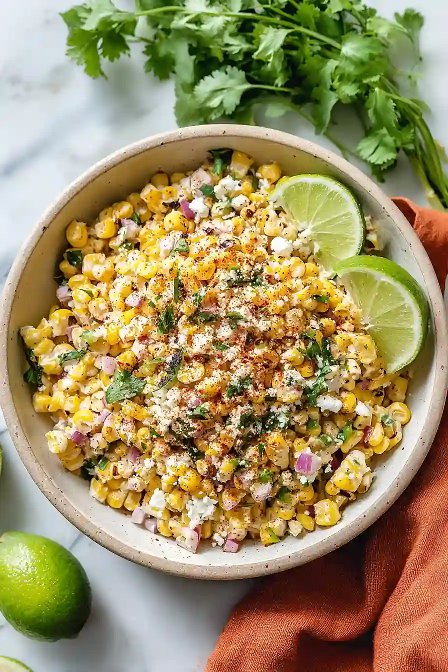 grilled mexican street corn salad (no pasta)