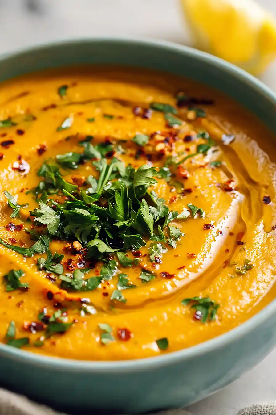 Creamy Mediterranean Lentil Soup